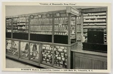 Vintage Postcard - Eckerd's Pharmacy Drugstore Columbia SC Prescription