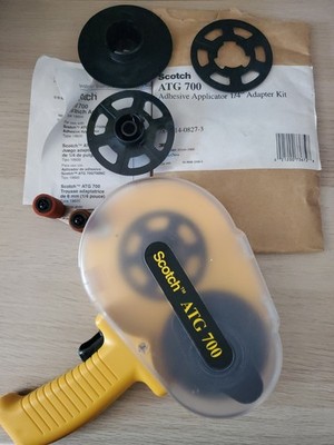 3M Scotch ATG 700 Tape Dispenser Adhesive Applicator With 1/4 Inch Adapter 