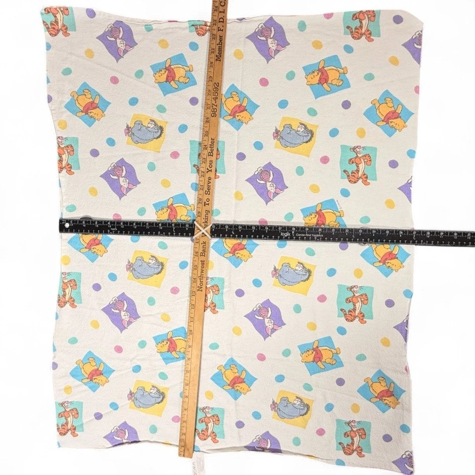 Beacon Vintage Winnie The Pooh Receiving Blanket Cotton Disney Baby 4 Avail USA - Image 4 of 4