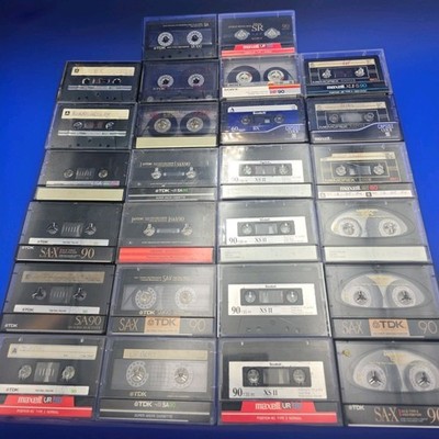 Lot of 27 Vintage Cassette Tapes Tested TDK Scotch Sony Memorex Metal SR 90