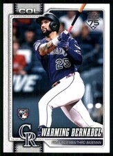 2026 Topps #55 Warming Bernabel RC Colorado Rockies 58638
