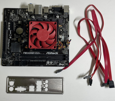 ASRock FM2A58M-VG3+  V2.1 Motherboard w/ AMD Athlon X4 FM2+ Processor ***