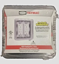 HUBBELL Taymac Pro-Grade Weatherproof Receptacle Cover Clear Multi App (5 Pack)