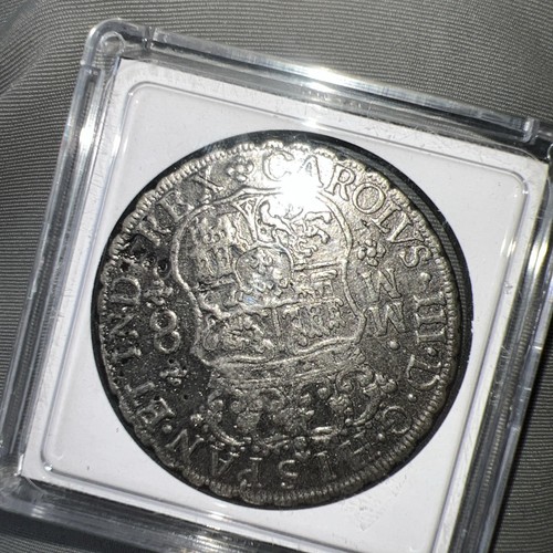 1760 Mexico Pillar Dollar 8 Reales Silver Coin (8R) - Picture 5 of 7