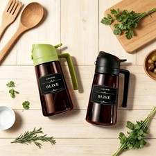 2 in 1 Olive Oil Sprayer Dispenser Baking Cooking BBQ Spray Bottle Kitchen Tool