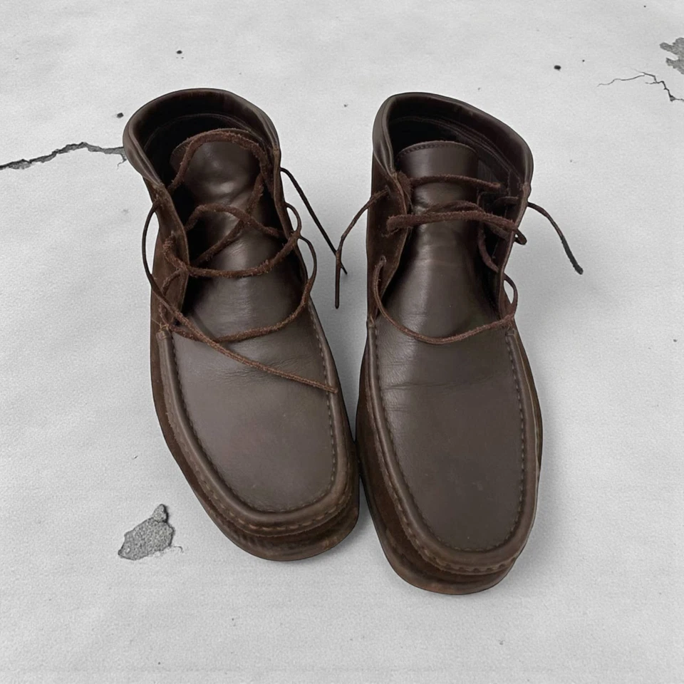 Ermenegildo Zegna Suede Leather Moc Toe Chukka Boots size US 7 Made in Italy - Image 4 of 4