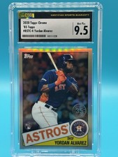 2020 Topps Chrome - Yordan Alvarez RC #85TC-4 35th Anniversary Refractor CSG 9.5