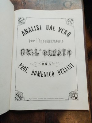 Domenico Bellini, Analyse der Wahrheit für den Ornamentenunterricht, Dänisch s.d.