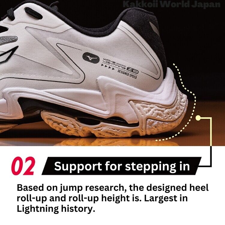 MIZUNO Volleyball Shoes WAVE LIGHTNING Z8 V1GA2400 60 White MIZUNO Volleyball Shoes WAVE LIGHTNING Z8 V1GA2400 60 White