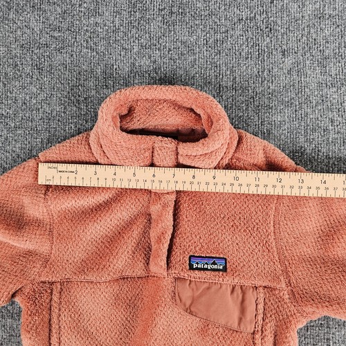 Patagonia Women's XXS Pink Re-Tool Snap Pullover Pocket Polartec Thermal Sweater - Picture 12 of 19