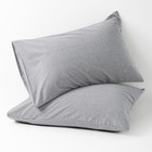 Stone Washed Cotton Pillowcase Soft and Breathable Pillow Case 2 Pack 8 Colors