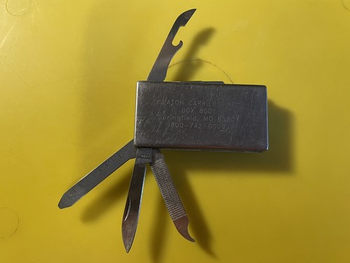 ZIPPO & UNBRANDED MADE USA VINTAGE ADVERTISING KNIVES USED LOT 99 RARE HTF - Picture 6 of 7