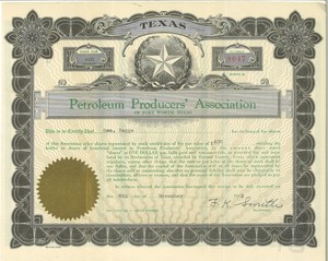 Petroleum-Producers-039-Association-gt-1922-Texas-old-stock-certificate-share