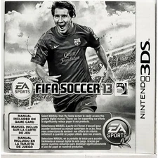 (Manual Only) FIFA Soccer 13 - Nintendo 3DS Authentic Instruction Booklet Game