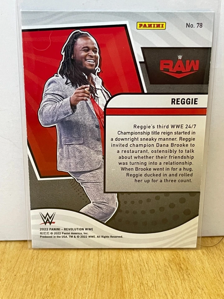 2022 Panini WWE Revolution - RAW #78 REGGIE - Image 2 of 2