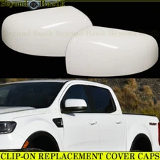 2012-2023 Ford Ranger REPLACEMENT Mirror Cover No Signal Hole Z1 YZ OXFORD WHITE