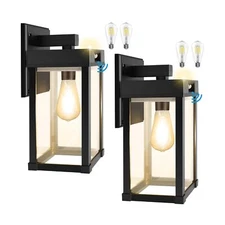 Solar Porch Lights Outdoor, Aqonsie Solar Sconce Lights Outdoor with 3200K & ...