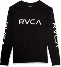 RVCA Boy's L/S Shirt BIG RVCA  - Color Black  Size Large (14) NWT  LAST ONE LEFT
