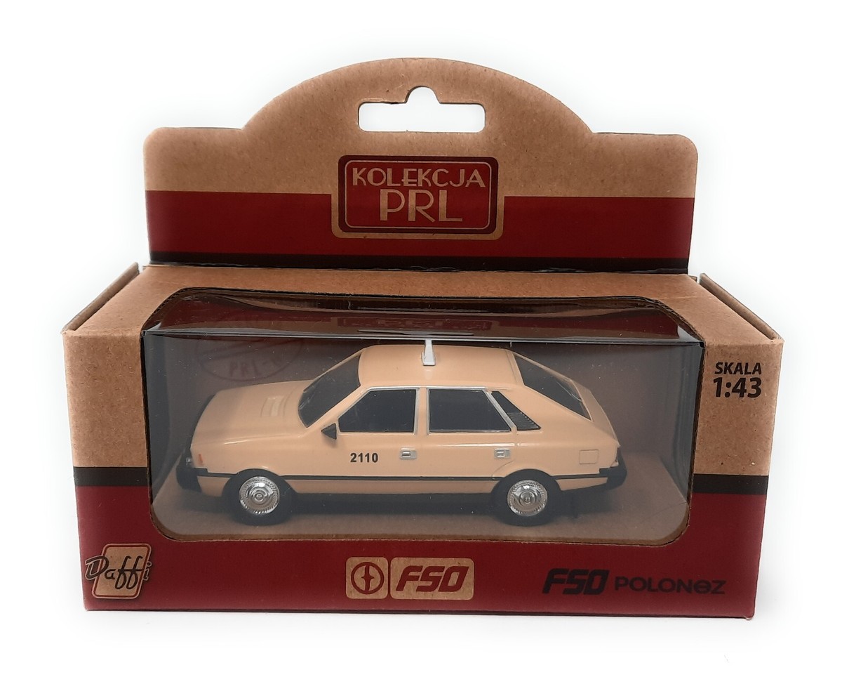 Polish F50 Polonez polish Taxi cream. 1/43 metal model car. PRL