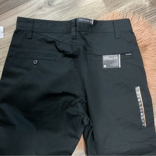 Volcom Frickin schwarze Skate Chino Hose Größe 29 Neu mit Etikett - Bild 10 von 14