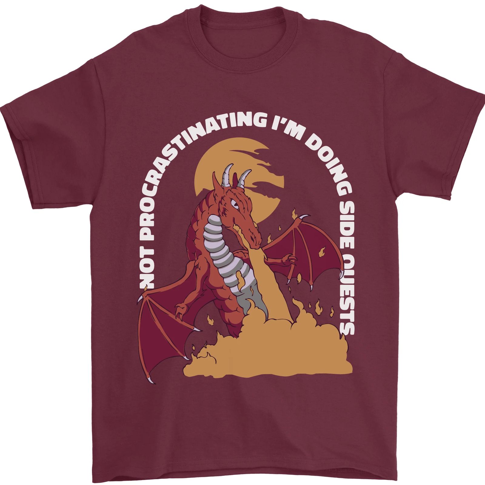 Side Quests Funny Role Playing Games RPG Mens T-Shirt 100% Cotton