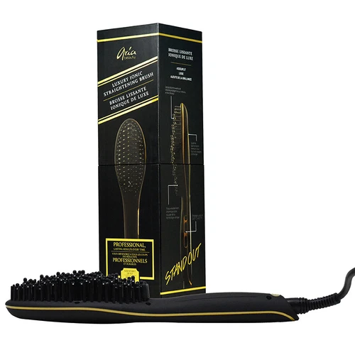 Aria Beauty Luxury Ionic Straightening Iron Hair Brush 