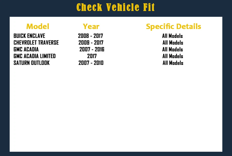 ​Kit de pastillas de rotores de freno delanteros y traseros aptos para Buick Enclave GMC Acadia perforado Foto 2 de 4