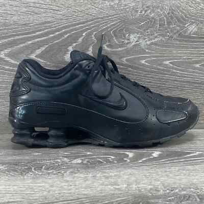 Nike Shox Duralon Womens Sizes 8 Triple Black Leather EXTRELY RARE 2008 Shoes