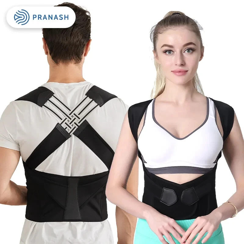 Back Posture Corrector Belt Women Men Prevent Slouching Relieve Pain Posture - Photo 3/4