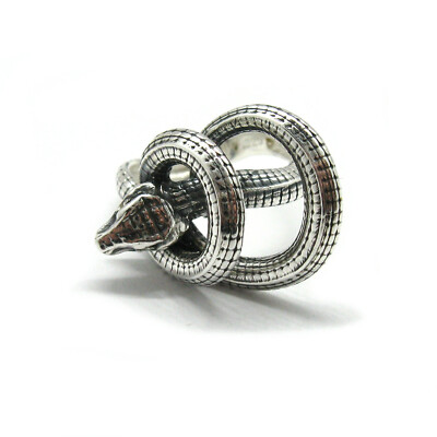 Sterling Silber Ring Schlange gepunzt massiv 925 R001936 Kaiserin nickelfrei