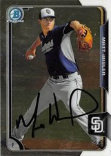 Matt Wisler autographed Baseball Card (Braves) 2015 Bowman Chrome Rookie #BCP83