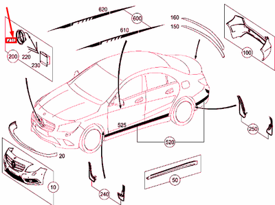 Mercedes-Benz A1668170316 Beleuchtet Stern for sale online | eBay 