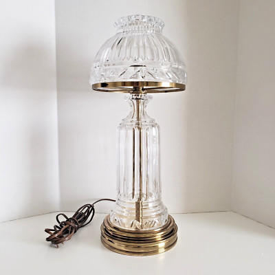 Stiffel Lamp Made of Tritschler Winterhalder Lead Crystal & Brass Base -19'' High