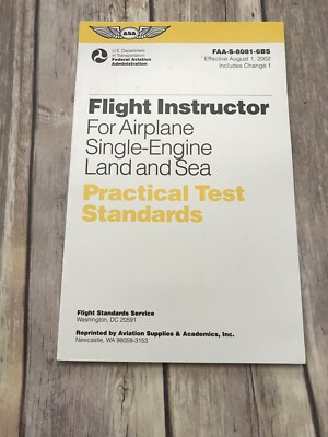 NEW Flight Instructor for Airplane Single-Engine Land and Sea Practical Test 