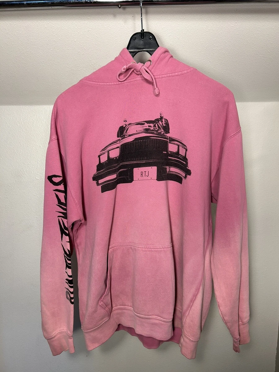 Run the Jewels RTJ4 Pink Hoodie With Car Graphic Mens L Preowned