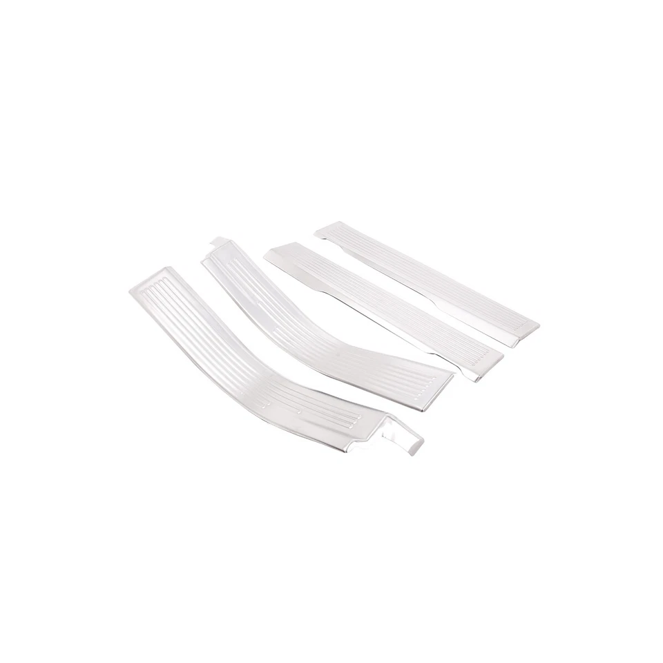 4PCS Stainless Steel Door Sill Trim Protector For Hummer H2 2003-2009 - Image 4 of 4