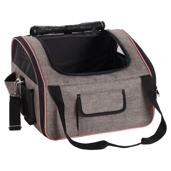 Flamingo Autositz Xenophon Taupe FüR Hunde 44X37,5X29,5Cm - Sicher & Praktisch-image
