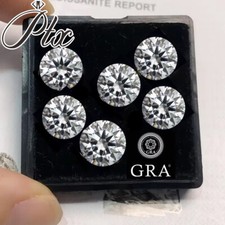 0.5/1/2/3/7CT Moissanite D Color VVS1 Round Loose Real Gem Stone GRA Certified