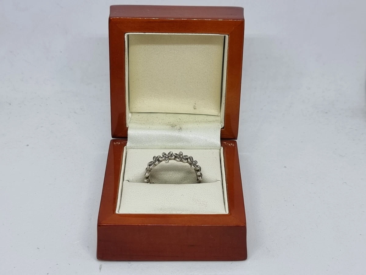 Elegant pave shop band ring pandora