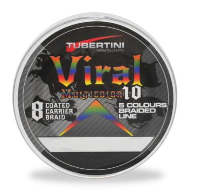 8 WIRE TUBERTINI VIRAL BRAID FISHING BRAID 1000 MT MULTICOLOR REEL TRINA