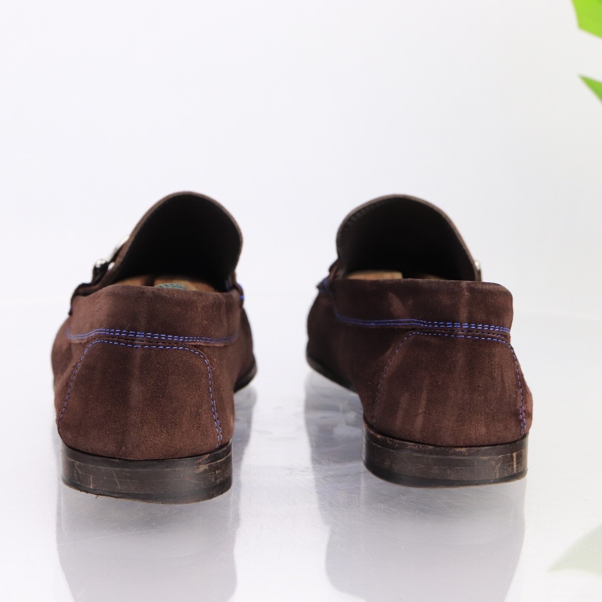 Donald Pliner Mens Dacio Loafer Size 11.5 Brown Suede Blue  display picture 1
