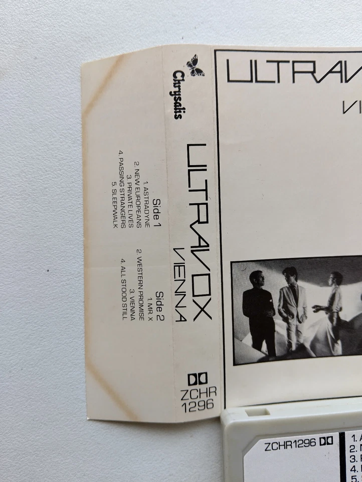 ULTRAVOX - VIENNA (CHRYSALIS ZCHR1296) 1980 UK CASSETTE TAPE SYNTH POP NEW WAVE Foto 3 de 4