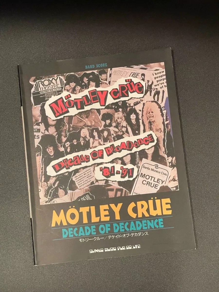 MOTLEY CRUE DECADE OF DECADENCE BAND SCORE Japan Guitar TAB vince neil