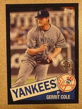 2020 TOPPS 1985 35th ANNIVERSARY #85TB-18 GERRIT COLE BLACK PARALLEL 246/299