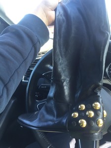 gucci studded boots