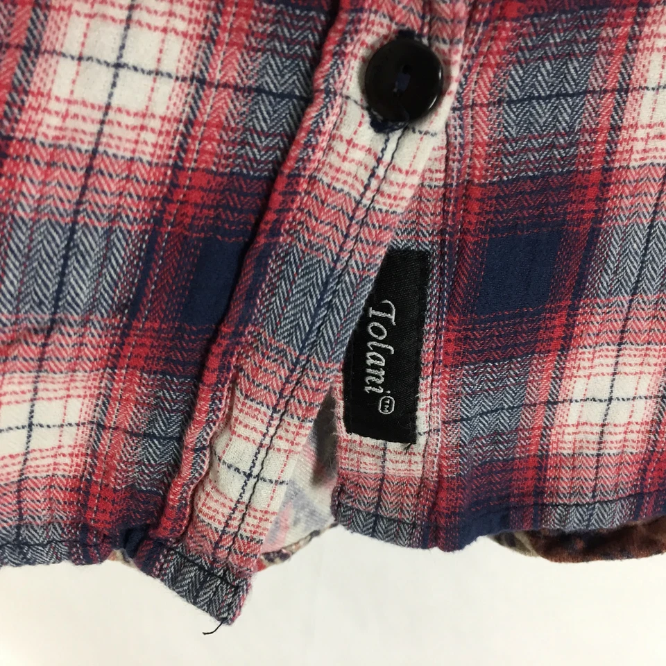 TOLANI ANTHROPOLOGIE SHIRT Size XS Plaid Long Sleeve Button Front Womens - Image 2 of 4