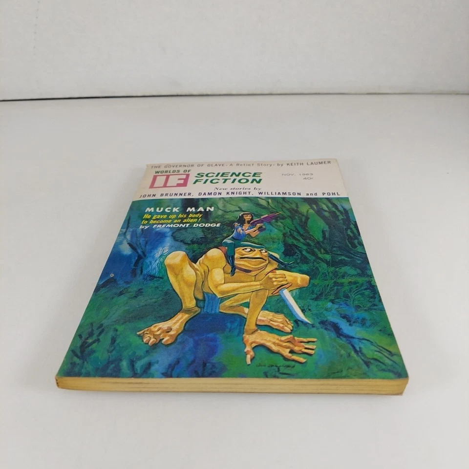 Worlds of IF Science Fiction Nov 1963 Damon Knight, John Brunner, Keith Laumer  - Image 3 of 4