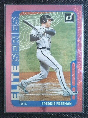 2021 Donruss - Freddie Freeman #ES10 - Elite Series Pink Fireworks