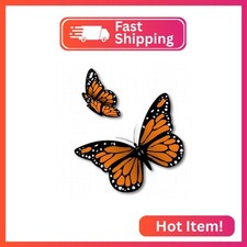 Monarch Butterflies Set of 2 Sticker, 3 in