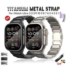 Titanium Magnetic Strap for Apple Watch Ultra 3 2 S11 10 9 8 7 6 5 Band Bracelet